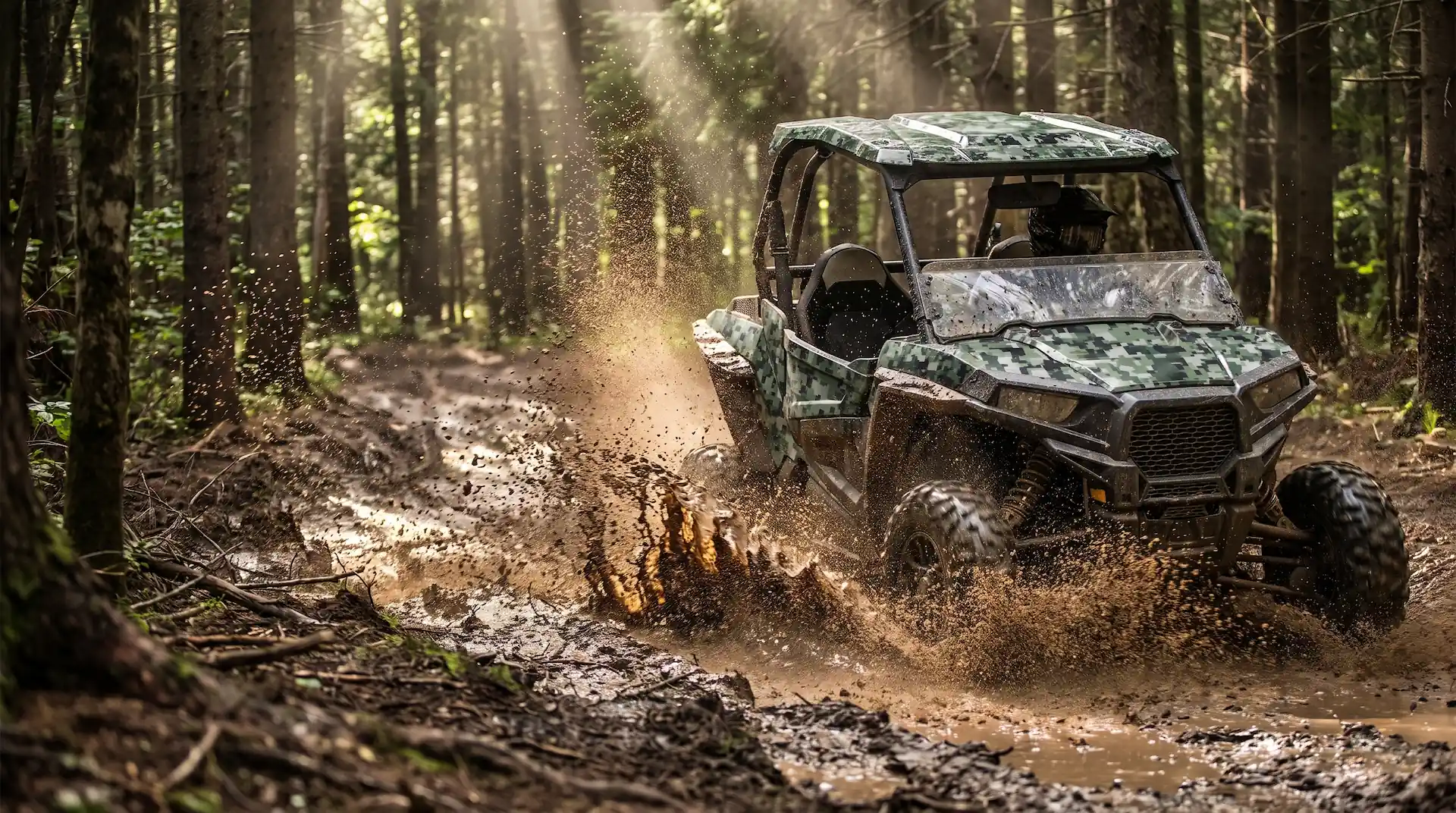 UTV wrapped in the Digi Camo design