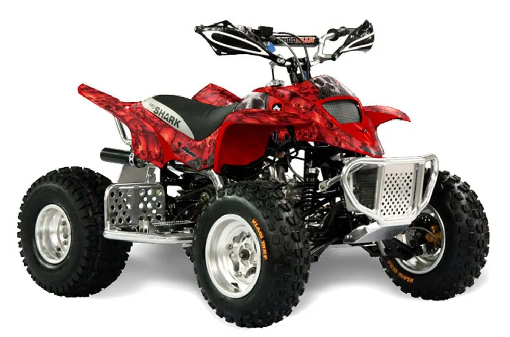 Apex Pro Shark MXR 70 / 90 ATV Graphic Kit - All Years Bone Collector Red