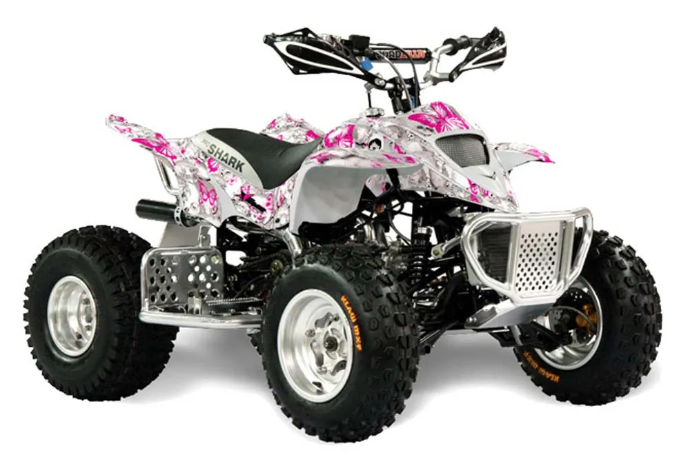 Apex Pro Shark MXR 70 / 90 ATV Graphic Kit - All Years Butterfly Pink