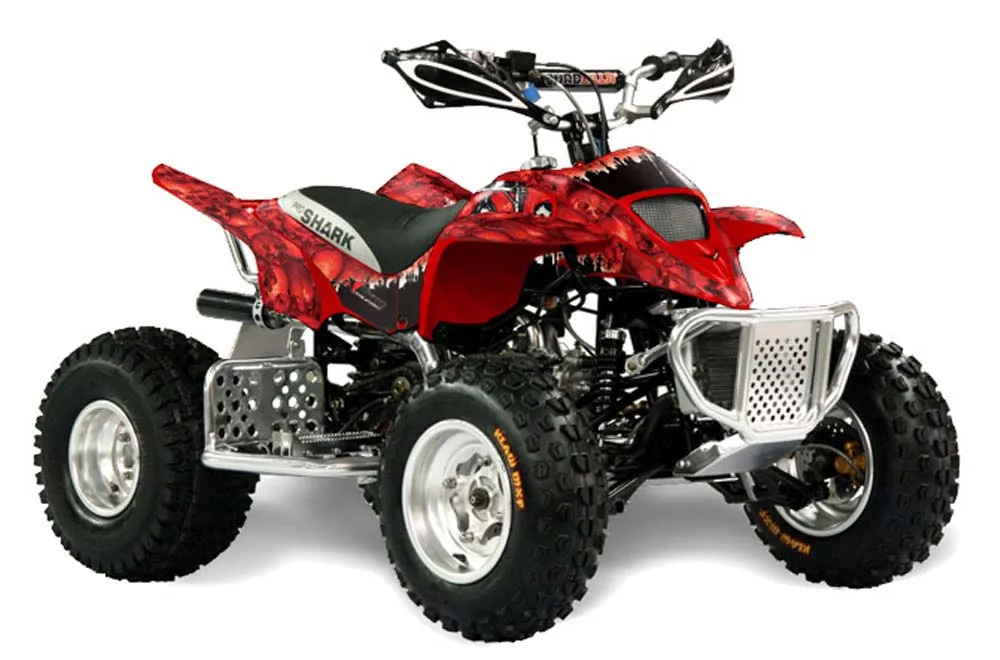 Apex Pro Shark MXR 70 / 90 ATV Graphic Kit - All Years Reaper Red