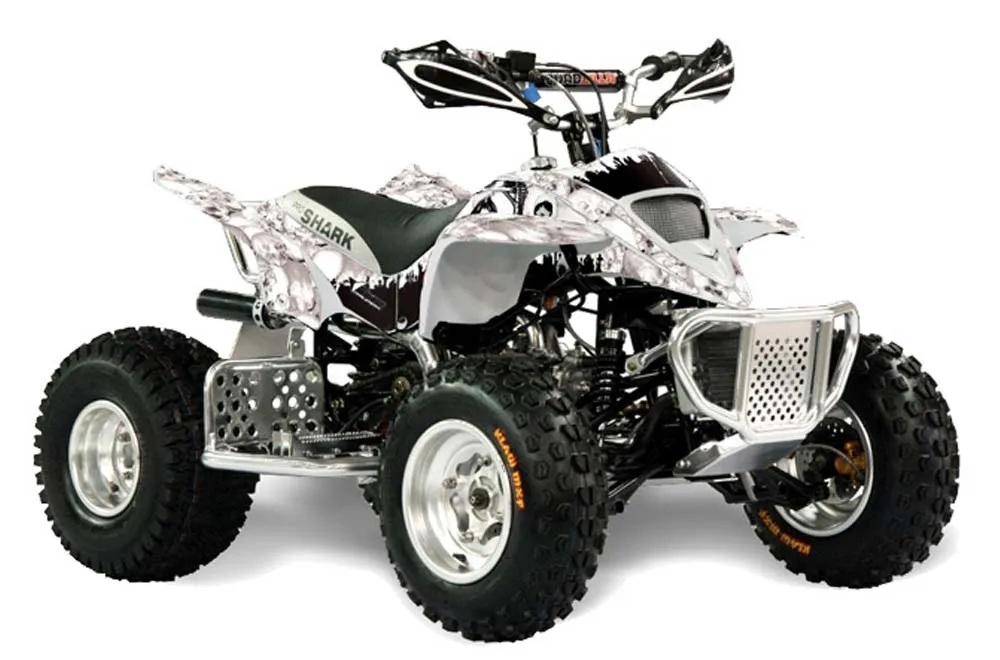 Apex Pro Shark MXR 70 / 90 ATV Graphic Kit - All Years Reaper White