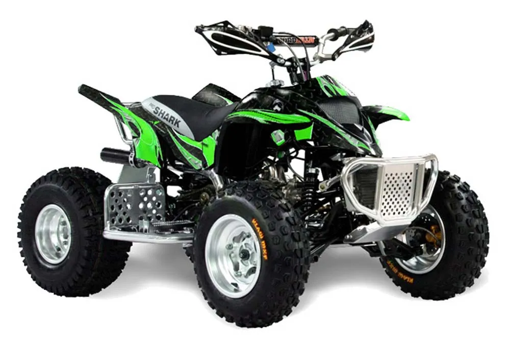 Apex Pro Shark MXR 70 / 90 ATV Graphic Kit - All Years Tribal Flames Green