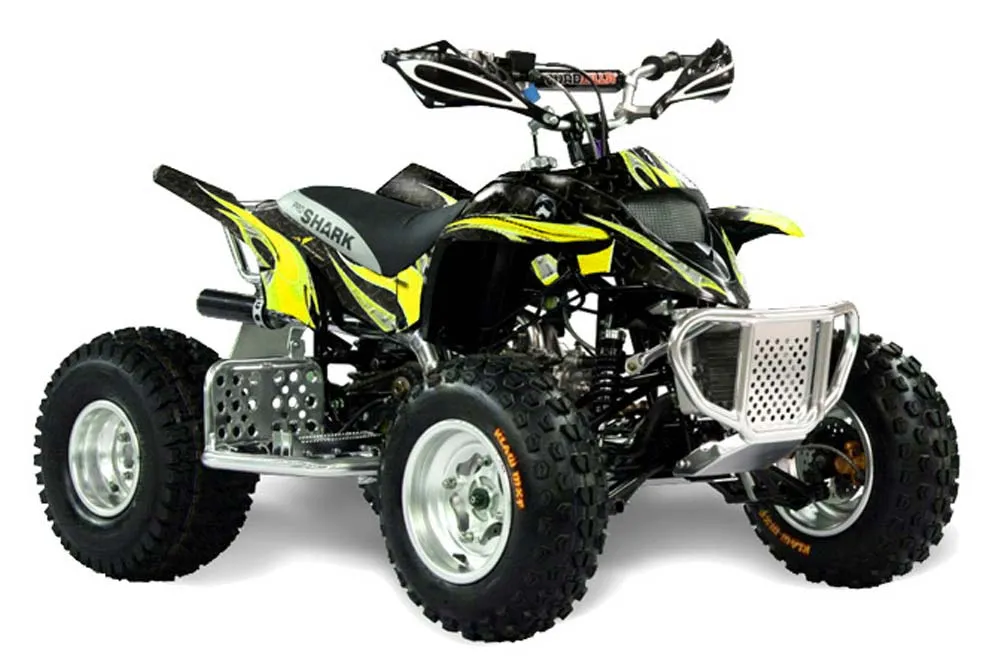 Apex Pro Shark MXR 70 / 90 ATV Graphic Kit - All Years Tribal Flames Yellow