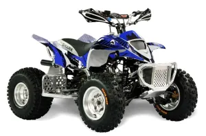Apex Pro Shark MXR 70 / 90 ATV Graphic Kit - All Years Carbon X Blue