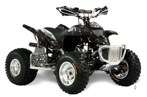 Apex Pro Shark MXR 70 / 90 ATV Graphic Kit - All Years Silver Star - Reloaded Black