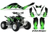 Apex Pro Shark MXR 70 / 90 ATV Graphic Kit - All Years Tribal Flames Green