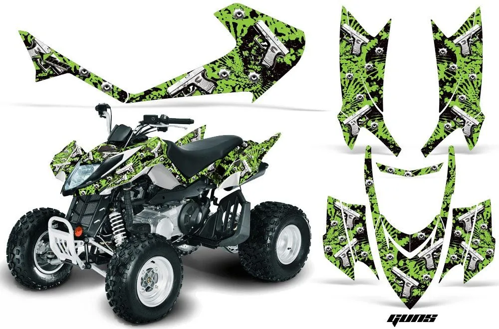 Arctic Cat DVX300 ATV Graphic Kit - All Years Guns Green