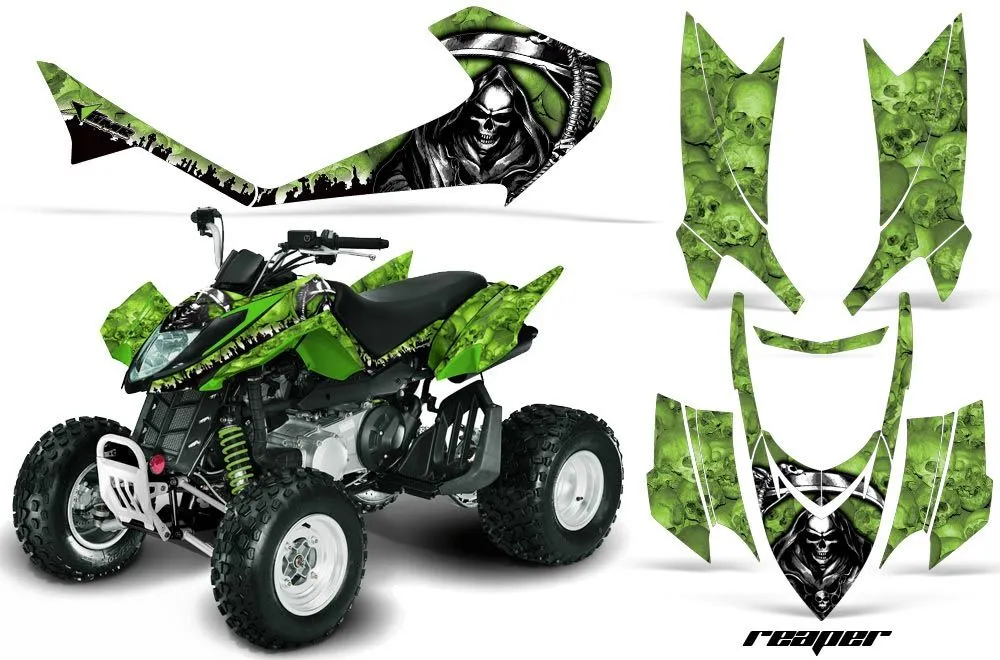 Arctic Cat DVX300 ATV Graphic Kit - All Years Reaper Green