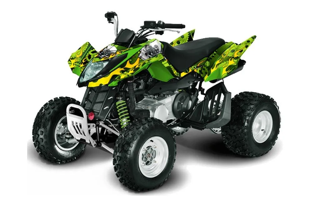Arctic Cat DVX400 ATV Graphic Kit - All Years Motorhead Green