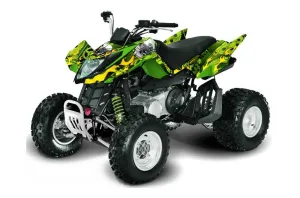 Arctic Cat DVX300 ATV Graphic Kit - All Years Motorhead Green