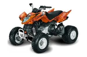 Arctic Cat DVX400 ATV Graphic Kit - All Years Bone Collector Orange