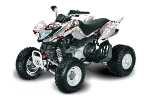 Arctic Cat DVX400 ATV Graphic Kit - All Years Bone Collector White
