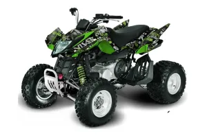 Arctic Cat DVX400 ATV Graphic Kit - All Years SilverStar - Silverhaze Green