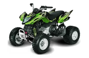 Arctic Cat DVX400 ATV Graphic Kit - All Years Tribal Flames Green