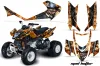 Arctic Cat DVX300 ATV Graphic Kit - All Years Mad Hatter Orange