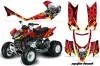 Arctic Cat DVX300 ATV Graphic Kit - All Years Motorhead Red
