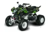 Arctic Cat DVX300 ATV Graphic Kit - All Years Silver Star - Silverhaze Green