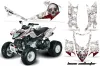Arctic Cat DVX400 ATV Graphic Kit - All Years Bone Collector White