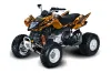 Arctic Cat DVX400 ATV Graphic Kit - All Years Mad Hatter Orange