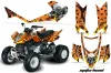 Arctic Cat DVX400 ATV Graphic Kit - All Years Motorhead Orange