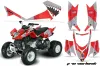 Arctic Cat DVX400 ATV Graphic Kit - All Years P40 Warhawk Red