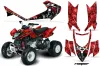 Arctic Cat DVX400 ATV Graphic Kit - All Years Reaper Red