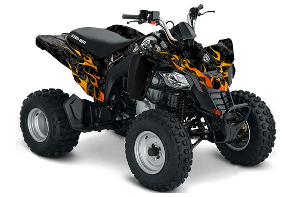 Can Am Bombardier DS250 ATV Graphic Kit - 2006-2021 Motorhead Black