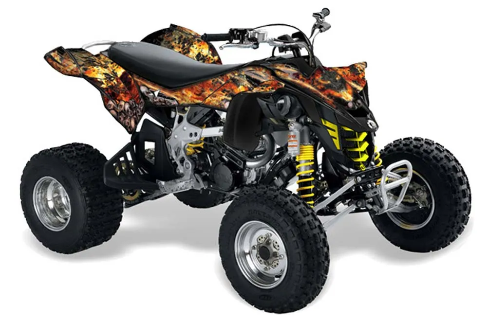 Can Am DS450 / DS450X EFI ATV Graphic Kit - 2008-2016 Firestorm Black