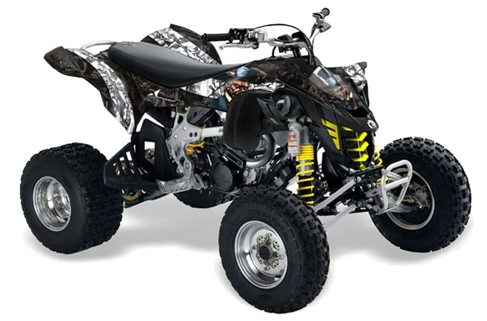 Can Am DS450 / DS450X EFI ATV Graphic Kit - 2008-2016 Mad Hatter White