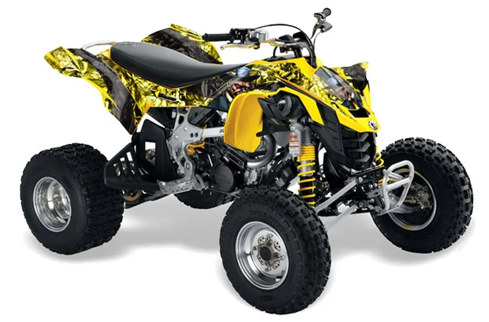 Can Am DS450 / DS450X EFI ATV Graphic Kit - 2008-2016 Mad Hatter White