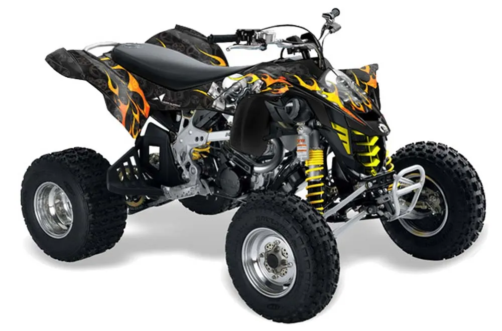 Can Am DS450 / DS450X EFI ATV Graphic Kit - 2008-2016 Motorhead Black