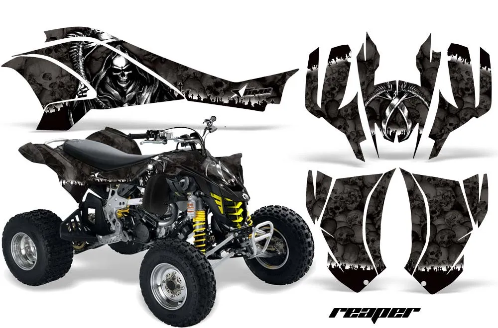 Can Am DS450 / DS450X EFI ATV Graphic Kit - 2008-2016 Reaper Black