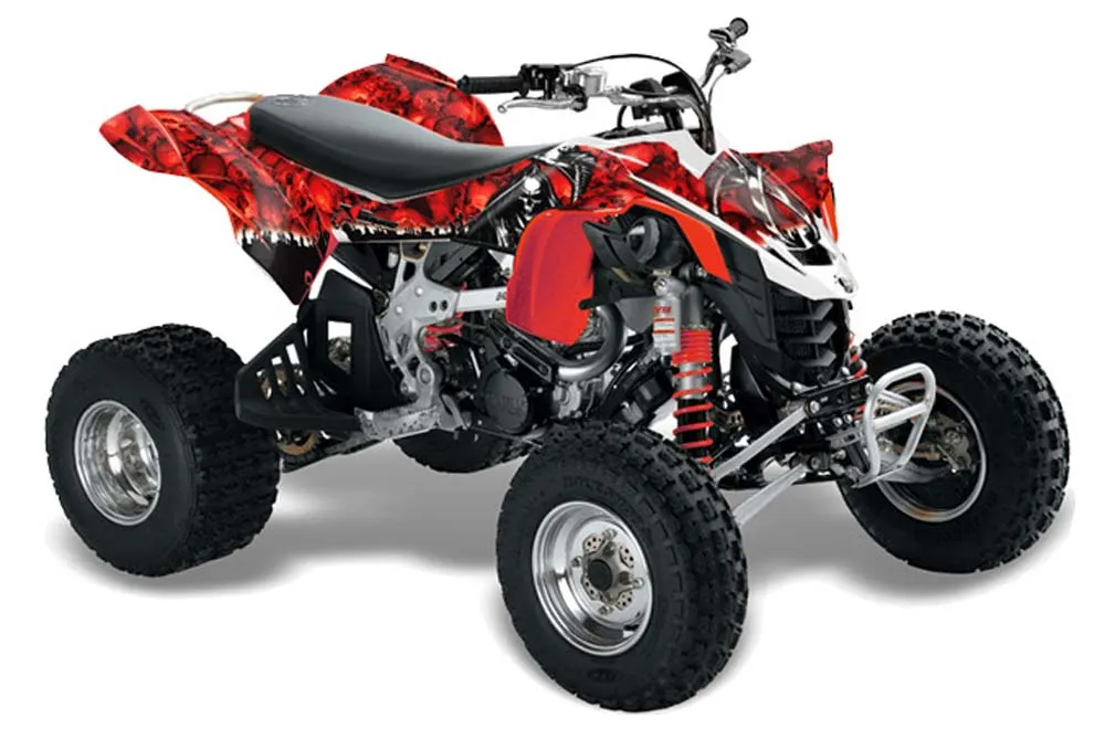 Can Am DS450 / DS450X EFI ATV Graphic Kit - 2008-2016 Reaper Red