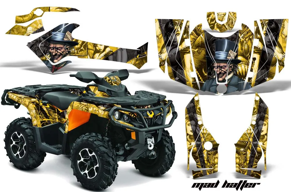 Can Am Outlander 500 / 650 / 800 / 800R / 1000 XT-P ATV Custom Graphic Kit - 2013-2016