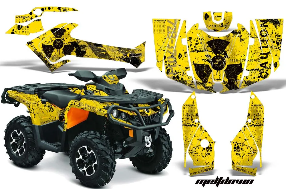Can Am Outlander 500 / 650 / 800 / 800R / 1000 XT-P ATV Custom Graphic Kit - 2013-2016