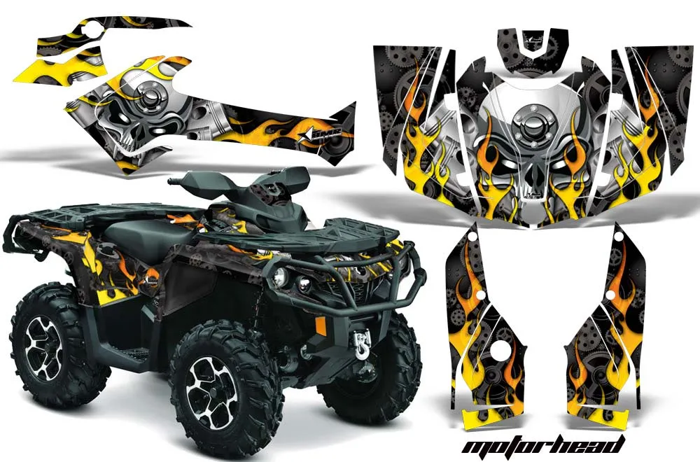 Can Am Outlander 500 / 650 / 800 / 800R / 1000 XT-P ATV Custom Graphic Kit - 2013-2016