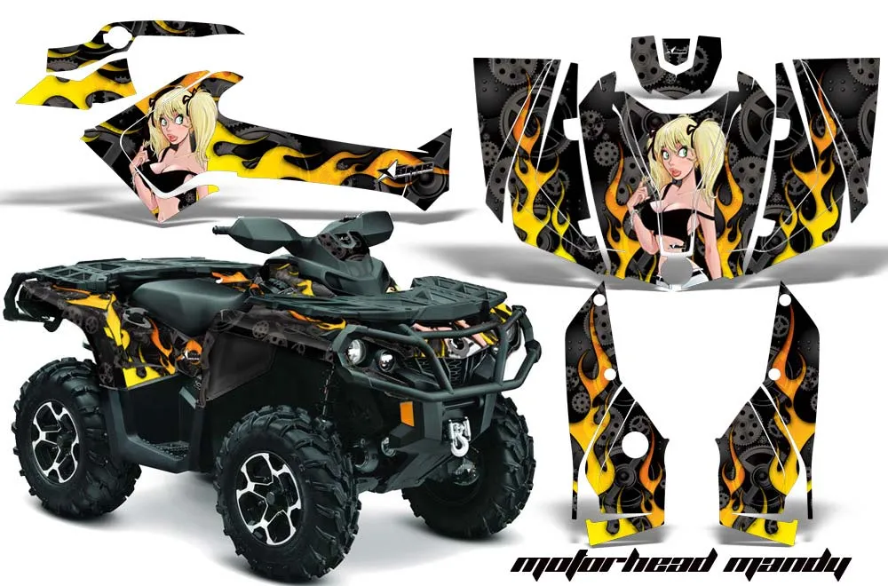 Can Am Outlander 500 / 650 / 800 / 800R / 1000 XT-P ATV Custom Graphic Kit - 2013-2016