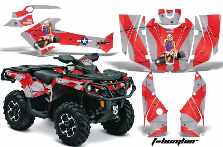Can Am Outlander 500 / 650 / 800 / 800R / 1000 XT-P ATV Custom Graphic Kit - 2013-2016