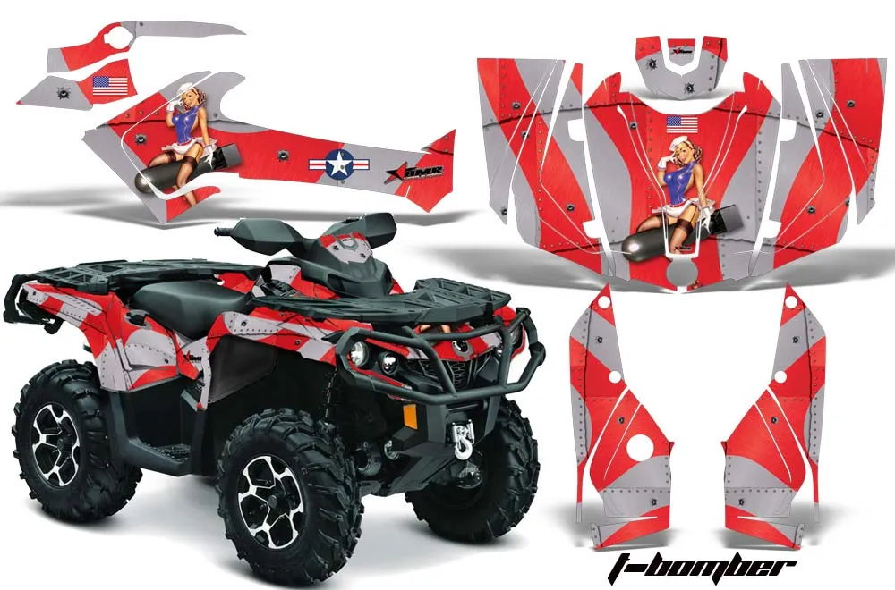 Can Am Outlander 500 / 650 / 800 / 800R / 1000 XT-P ATV Custom Graphic Kit - 2013-2016