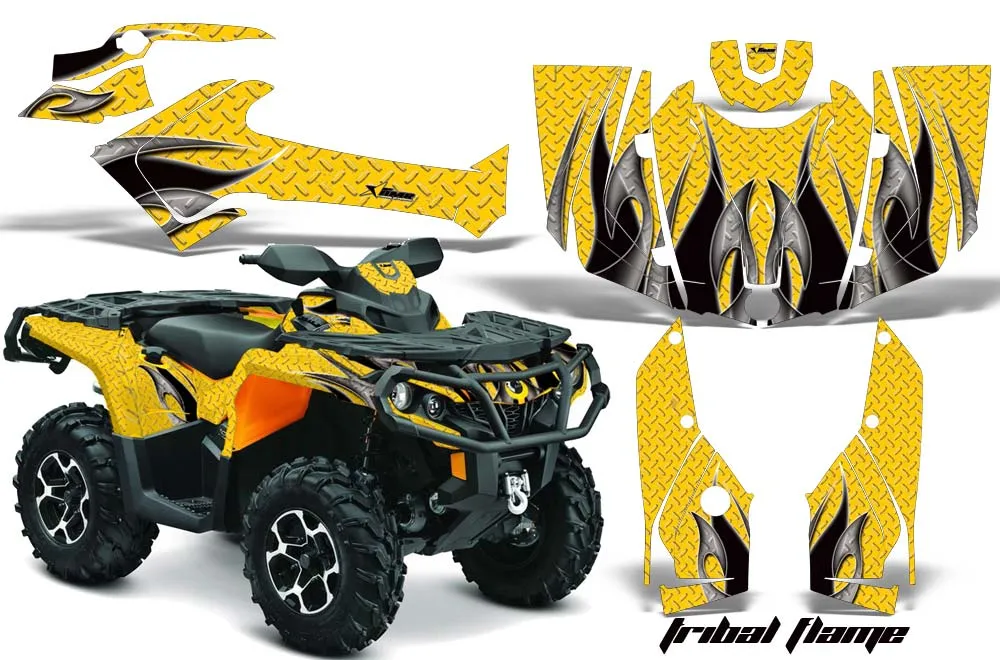 Can Am Outlander 500 / 650 / 800 / 800R / 1000 XT-P ATV Custom Graphic Kit - 2013-2016