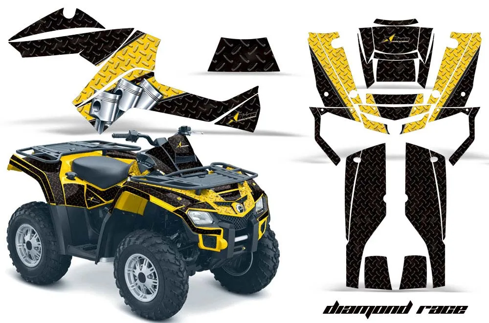 Can Am Outlander EFI 500 / 650 / 800 / 1000 ATV Custom Graphic Kit - 2006-2011