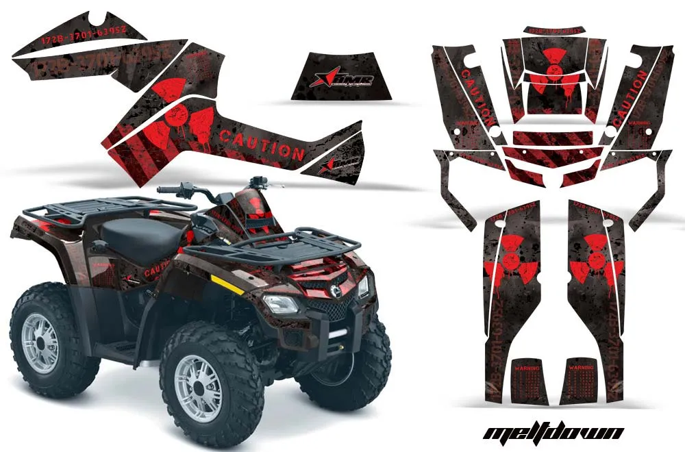 Can Am Outlander EFI 500 / 650 / 800 / 1000 ATV Custom Graphic Kit - 2006-2011
