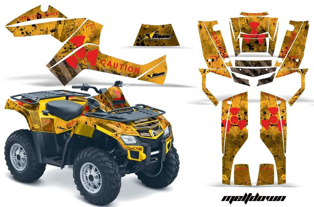 Can Am Outlander EFI 500 / 650 / 800 / 1000 ATV Custom Graphic Kit - 2006-2011