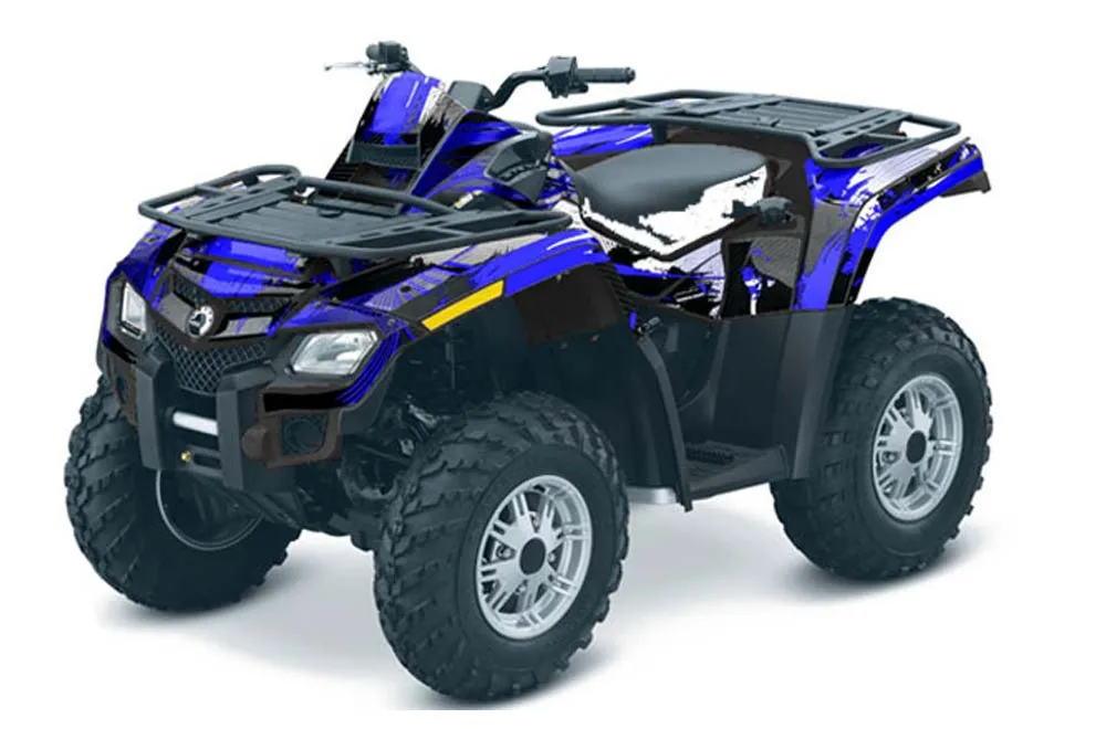Can Am Outlander EFI 500 / 650 / 800 / 1000 ATV Graphic Kit - 2006-2011 Carbon X Blue