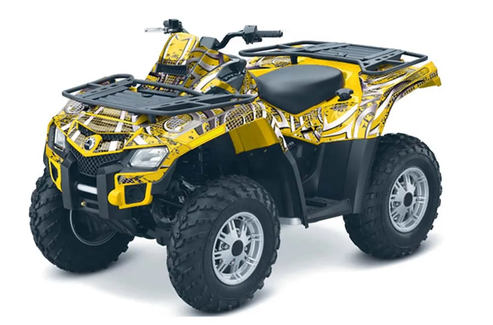 Can Am Outlander EFI 500 / 650 / 800 / 1000 ATV Graphic Kit - 2006-2011 Deaden Yellow