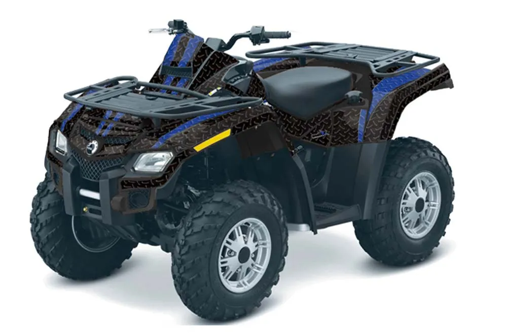Can Am Outlander EFI 500 / 650 / 800 / 1000 ATV Graphic Kit - 2006-2011 Diamond Race Blue