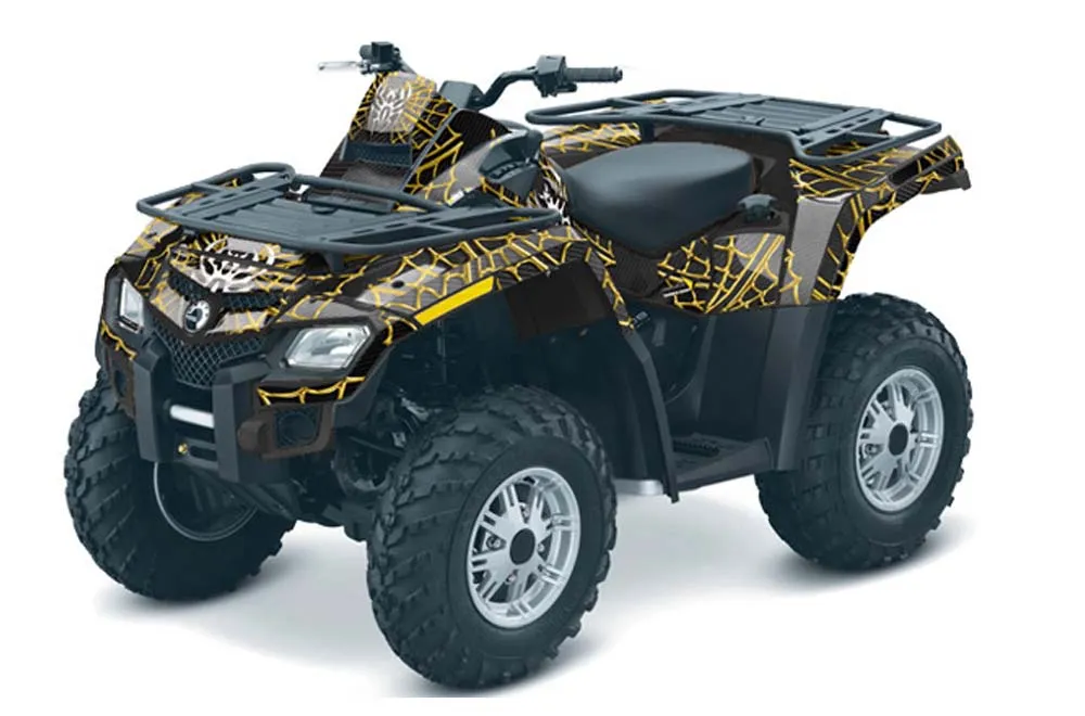Can Am Outlander EFI 500 / 650 / 800 / 1000 ATV Graphic Kit - 2006-2011 Widow Maker Yellow