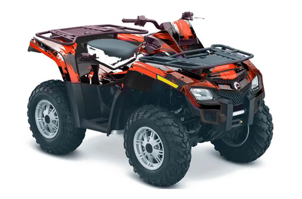 Can Am Outlander EFI 500 / 650 ATV Graphic Kit - 2012-2015 Carbon X Red