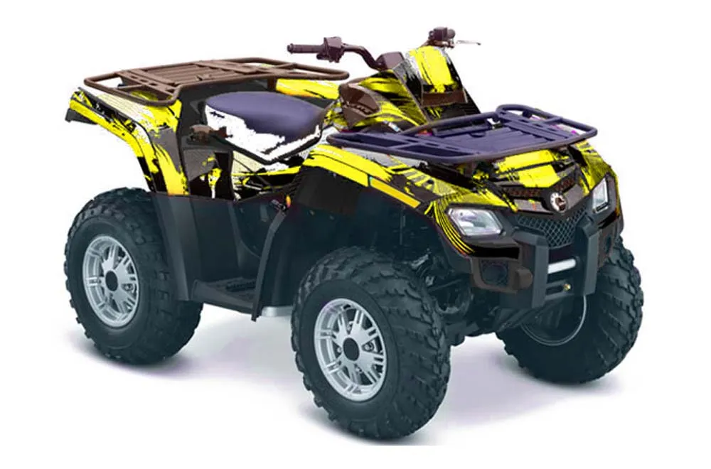 Can Am Outlander EFI 500 / 650 ATV Graphic Kit - 2012-2015 Carbon X Yellow