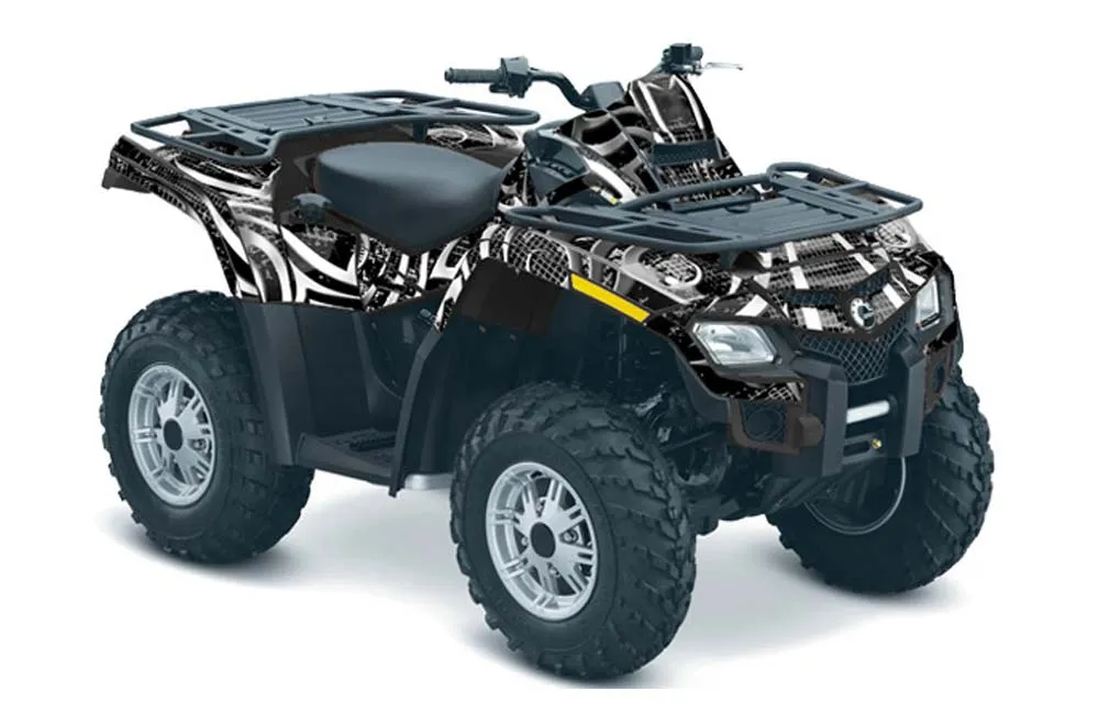Can Am Outlander EFI 500 / 650 ATV Graphic Kit - 2012-2015 Deaden Black
